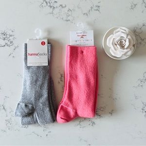 Hanna Andersson Bundle of two girl’s tall socks